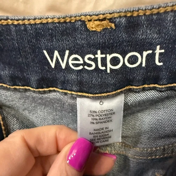 Westport Dark Blue Women's Straight Leg Jeans size 6 - Picture 4 of 6